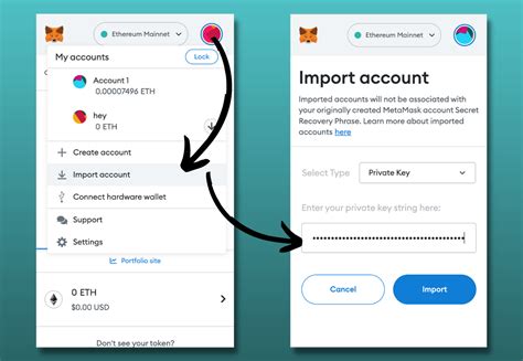 how to import metamask.